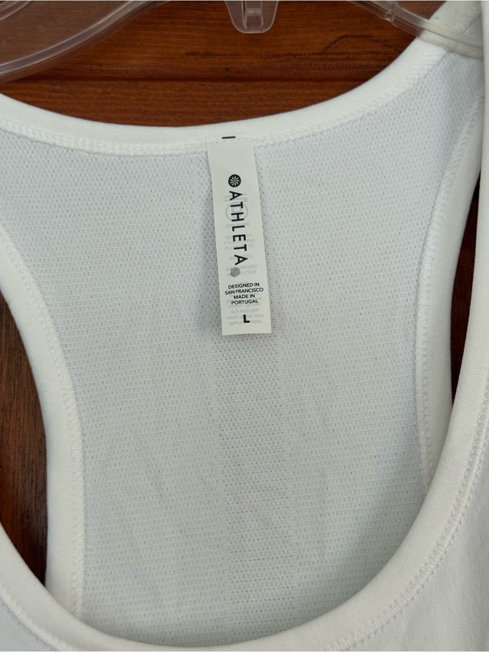 Athleta Speedlight Racerback Seamless Tank Top White Athletic Workout Gym Large - Picture 3 of 7